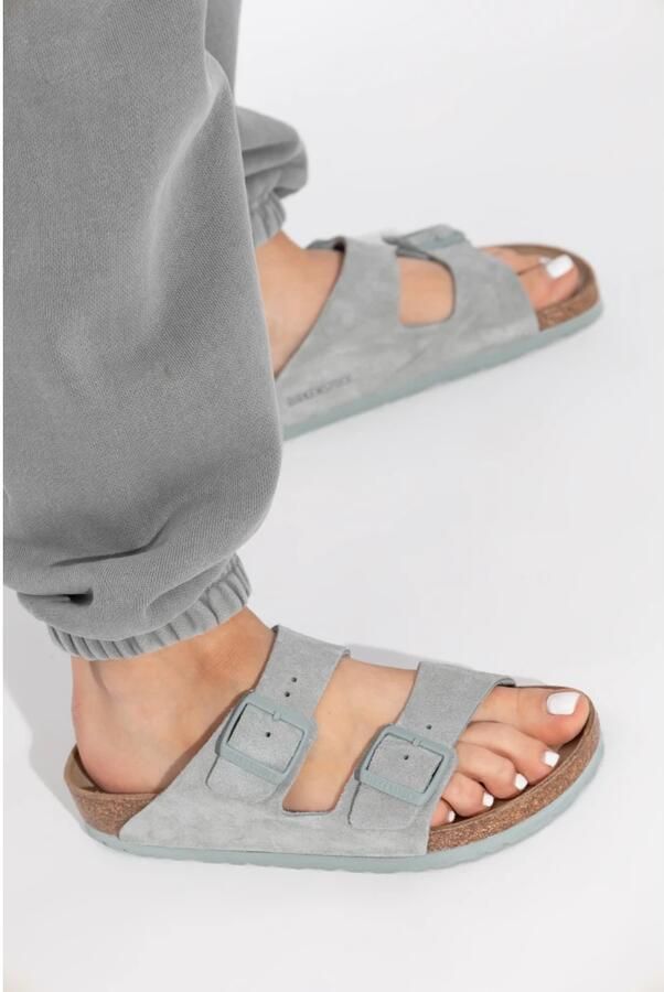 BIRKENSTOCK Slippers Dames Arizona Dames Suède Blauw