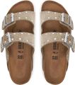 Birkenstock Low-Top Sneakers Sandale Arizona Rivet Border aus Veloursleder in taupe - Beige