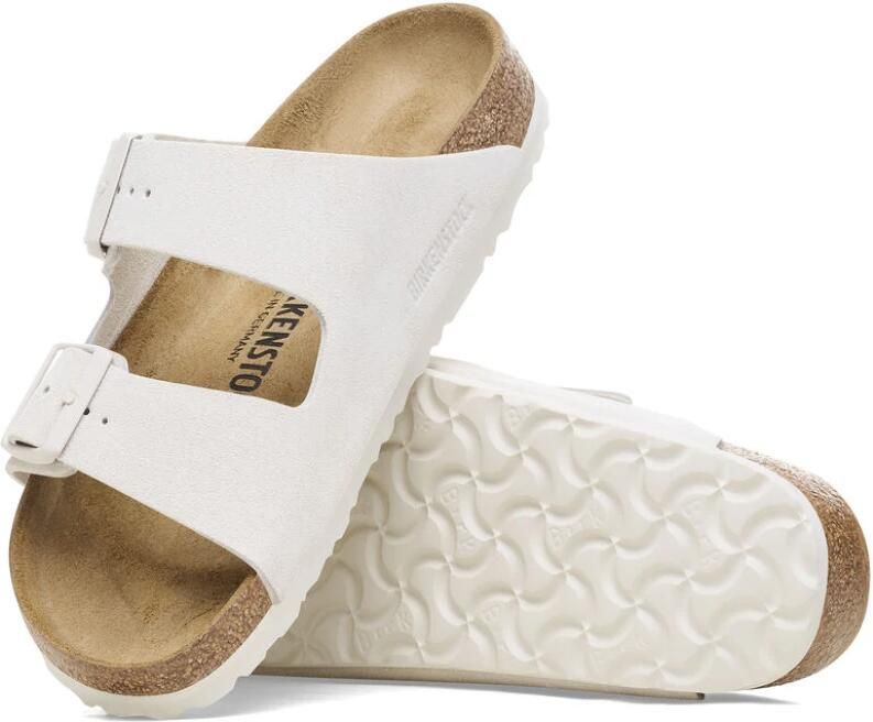 BIRKENSTOCK Slippers Arizona Suède Wit - Foto 6
