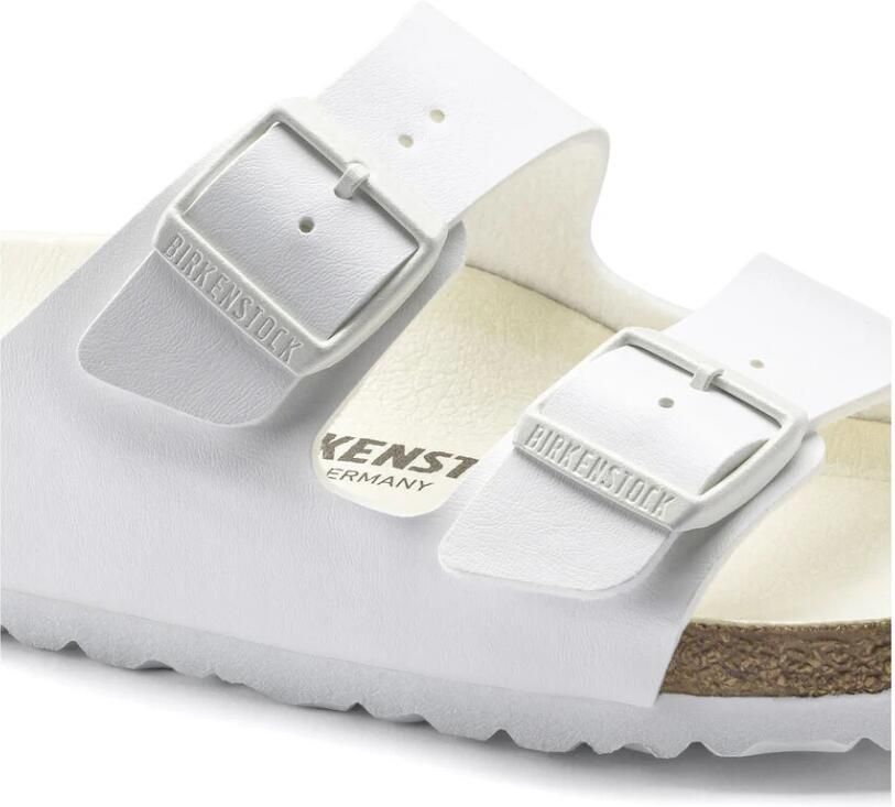 Birkenstock Arizona Slippers Triple White Narrow fit | Wit | Imitatieleer - Foto 5