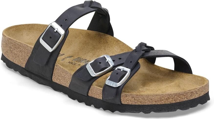 Birkenstock Damessandalen Mayari Vegan Birko-Flor Birkibuc Large Black Dames