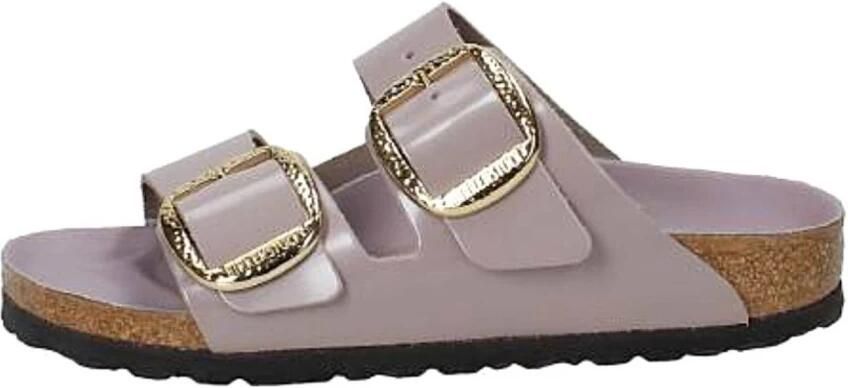 Birkenstock Arizona Big Buckle Slippers High-Shine Faded Purple Narrow Fit Dames - Foto 3