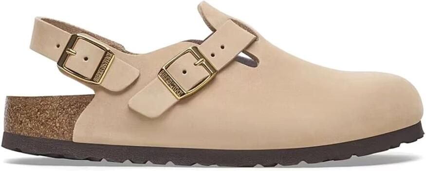 Birkenstock Beige Sandalen met Verstelbare Hielband