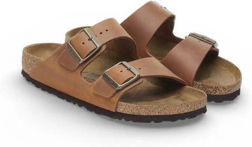 Birkenstock Arizona Natural Leather Oiled Narrow Fit Cognac - Foto 4