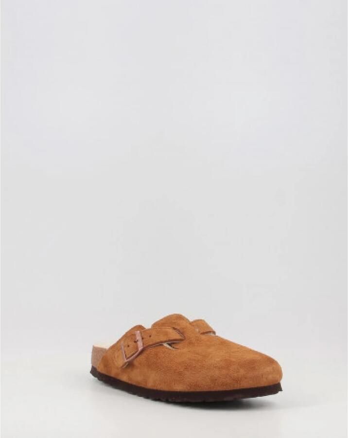 Birkenstock BOSTON SHEARLING SUEDE LEATHER pantoffels pantoffels Cognac - Foto 16