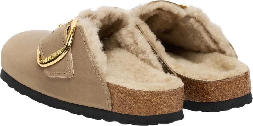 BIRKENSTOCK Instappers Dames Boston Big Buckle Nubuck Beige - Foto 7