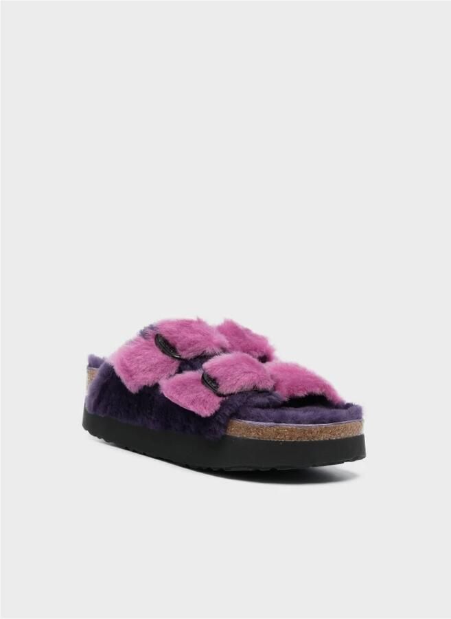 Birkenstock Arizona Big Buckle Shearling Sandalen Multicolor Dames