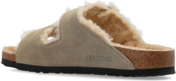Birkenstock Arizona Shearling Slippers Stone Coin Narrow fit | Grijs | Suède - Foto 18