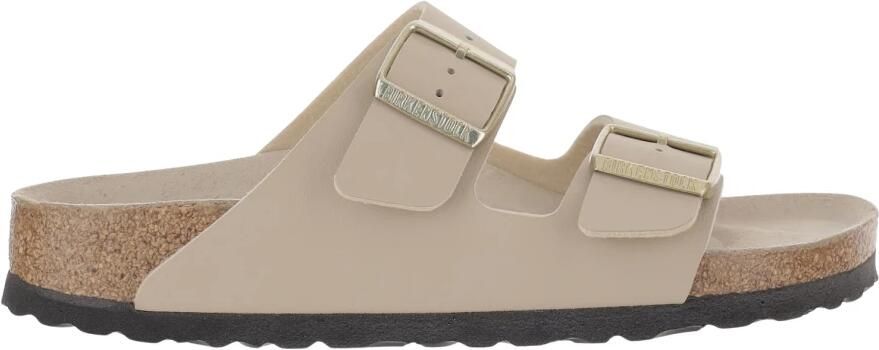 Birkenstock 's Arizona BS Birko-Flor Triples Sandalen Narrow beige - Foto 2