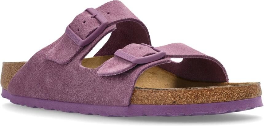 Birkenstock Suède Leren Sandalen in Mauve - Foto 4