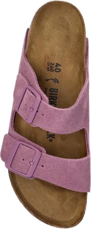 Birkenstock Suède Leren Sandalen in Mauve - Foto 6