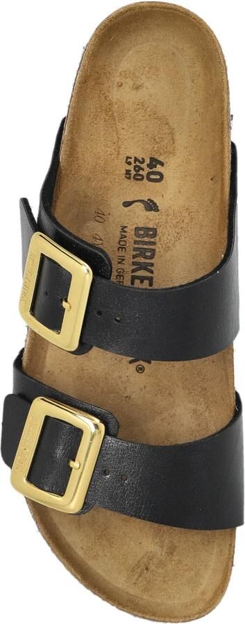 BIRKENSTOCK Slippers Dames Sydney Cushion Buckle Leatherlook Zwart - Foto 10