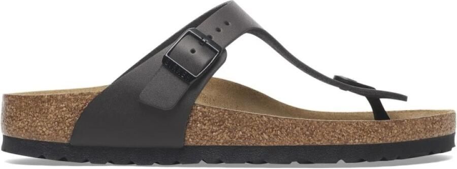Birkenstock Sandalen Sandales Gizeh noir en Birko-Flor