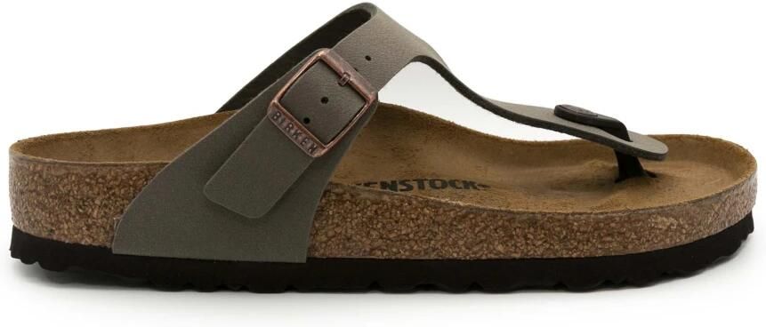 Birkenstock Platte sandalen Gizeh Nobuck Birko-Flor Regular Stone - Foto 11