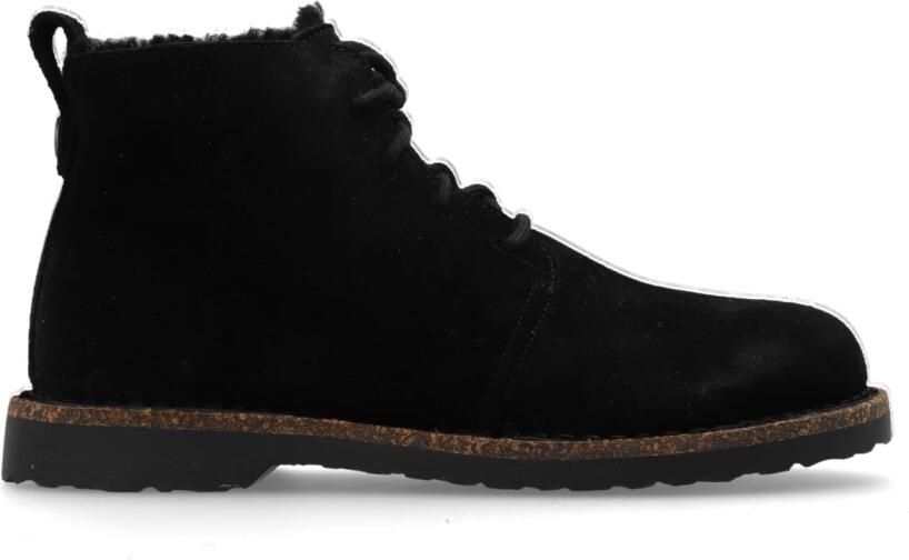 Birkenstock UPPSALA CHUKKA SHEARLING SUEDE Hoge sneakers Hoge sneakers Veterboots Dames veterschoenen Dames sneakersVrije tijd half-hoogHalf-hoge schoenen Heren veterschoen Heren sneakers Zwart - Foto 2