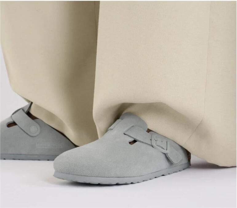 Birkenstock Suède Leren Klomp - Foto 3