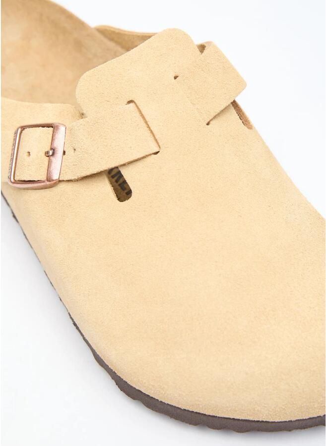Birkenstock Latte Cream Suède Klompen Beige