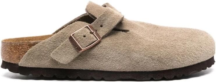 Birkenstock Suede Sandalen met Amandelneus