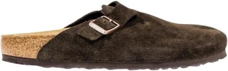 Birkenstock Boston Suède Sabot Brown Heren - Foto 2