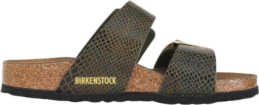 BIRKENSTOCK Slippers Dames Sydney Cushion Maat: 37 Materiaal: Leatherlook Kleur: Groen - Foto 2