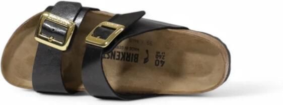 BIRKENSTOCK Slippers Dames Sydney Cushion Buckle Maat: 39 Materiaal: Leatherlook Kleur: Zwart - Foto 5