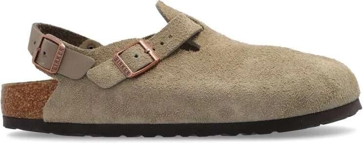 Birkenstock Tokio Suède Leren Klompen