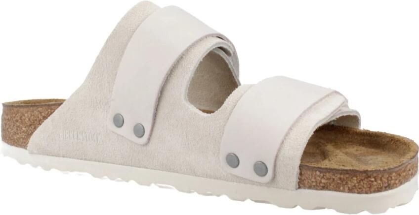 BIRKENSTOCK Slippers Uji Nubuck Wit
