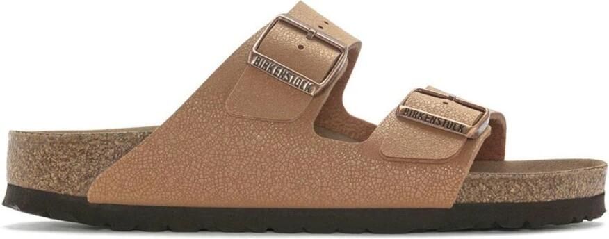 Birkenstock Arizona Vegan Birko-Flor Nubuck Sandalen Brown