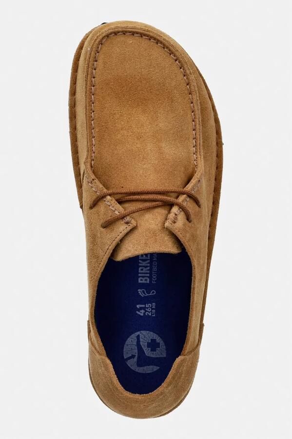 BIRKENSTOCK Veterschoenen Utti Lace M Suède Camel - Foto 5