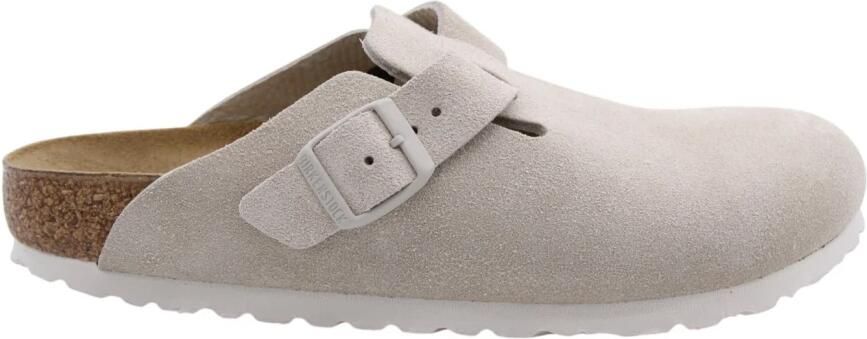 BIRKENSTOCK Boston Suede leather Oyster Suede Unisex