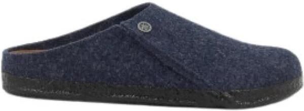 Birkenstock Pantoffels Andermatt Wolvilt Sloffen Standaard Blauw Regular
