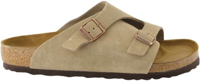 Birkenstock Zurich Heren Slippers Taupe Regular-fit Taupe Suède - Foto 4
