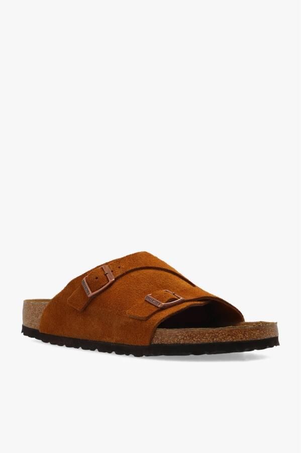 Birkenstock Narrow Arizona Suede Leather Faded Khaki - Foto 8