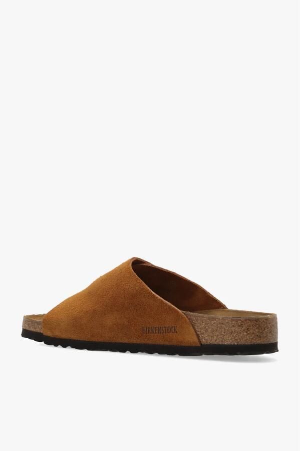 Birkenstock Narrow Arizona Suede Leather Faded Khaki - Foto 9