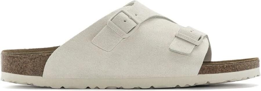 BIRKENSTOCK Slippers Zurich Maat: 38 Materiaal: Suède Kleur: Wit - Foto 4