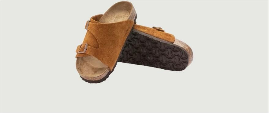 Birkenstock Narrow Arizona Suede Leather Faded Khaki - Foto 17