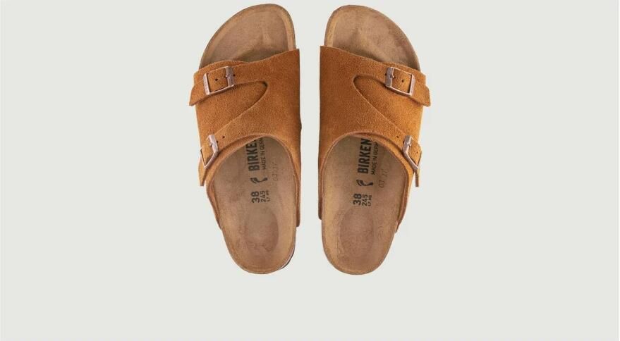 Birkenstock Narrow Arizona Suede Leather Faded Khaki - Foto 13