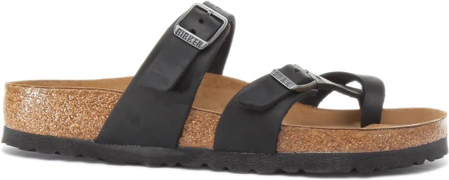 Birkenstock Mayari Slippers Black Regular fit | Zwart | Nubuck