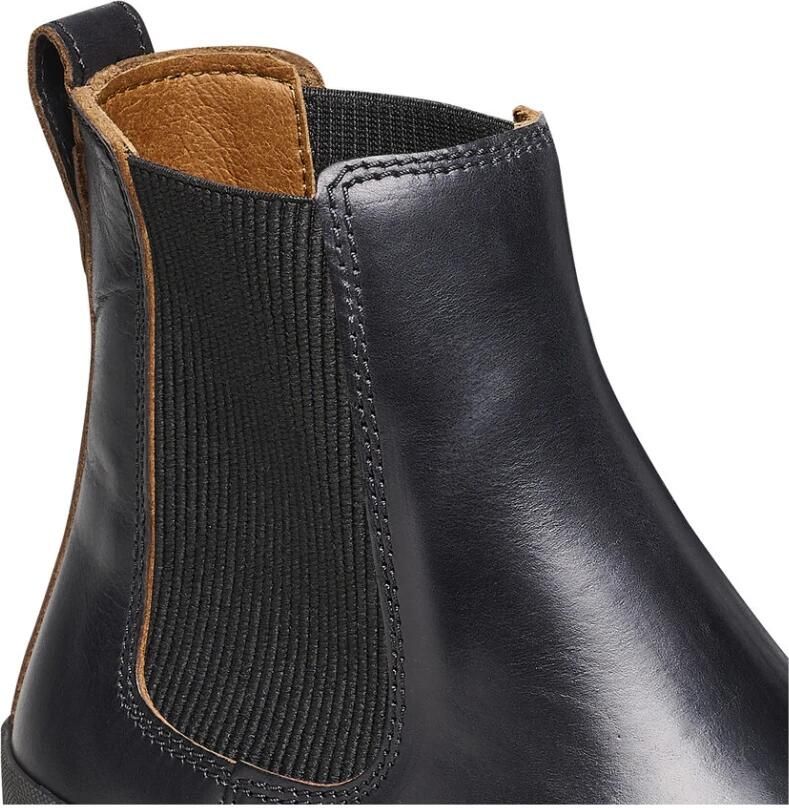 Birkenstock Zwarte leren enkellaarzen