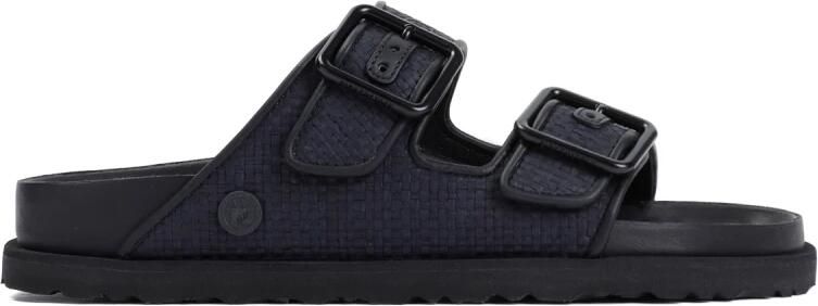 Birkenstock 1774 Arizona Raffia Pantoffels Black Dames
