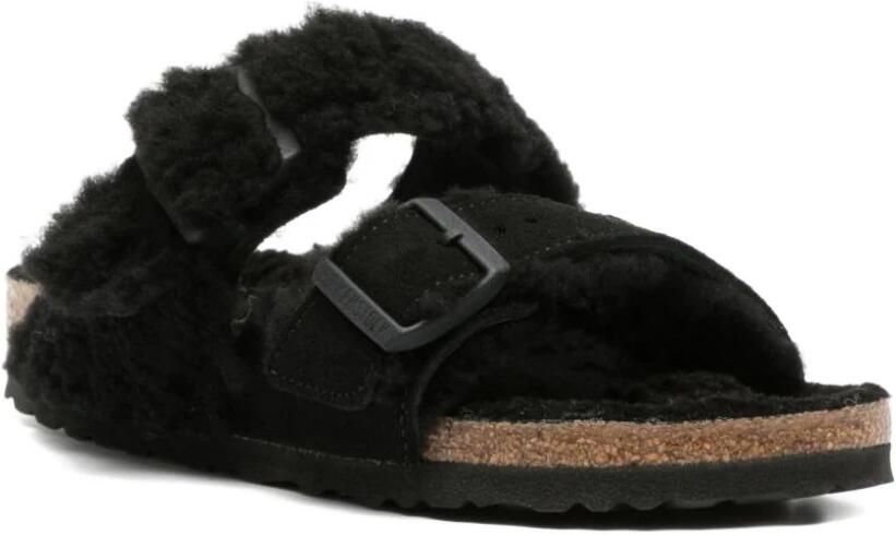 Birkenstock Zwarte Leren Sandalen voor Vrouwen