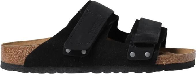 Birkenstock Zwarte Suède Sandalen voor Mannen