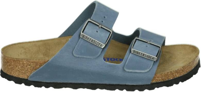 Birkenstock Blauw Leren Sandalen