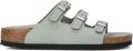 BIRKENSTOCK Badslippers Dames Florida Nubuck Blauw - Blauw