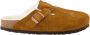 Birkenstock BOSTON SHEARLING SUEDE LEATHER pantoffels pantoffels Cognac - Thumbnail 5