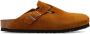 Birkenstock Bruin Leren Boston Pantoffels met Lage Zool Brown - Thumbnail 5