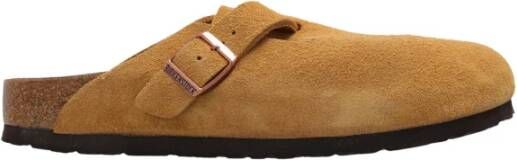 Birkenstock Boston BS Slides Brown Dames