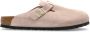 Birkenstock Suède Muiltjes met Zijgesp Sluiting Pink - Thumbnail 1