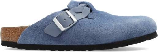 Birkenstock Boston Gevlochten slides Blue Dames