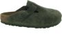 Birkenstock Sandalen Boston Suede Leather Narrow Thyme - Thumbnail 6